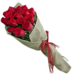 send 12 red roses bouquet with fillers to dhaka
