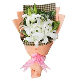 Send 6 White Perfume lilies to Dhaka in Bangladesh
